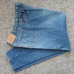 Vintage 90s Levi's 550 Orange Tab Jeans